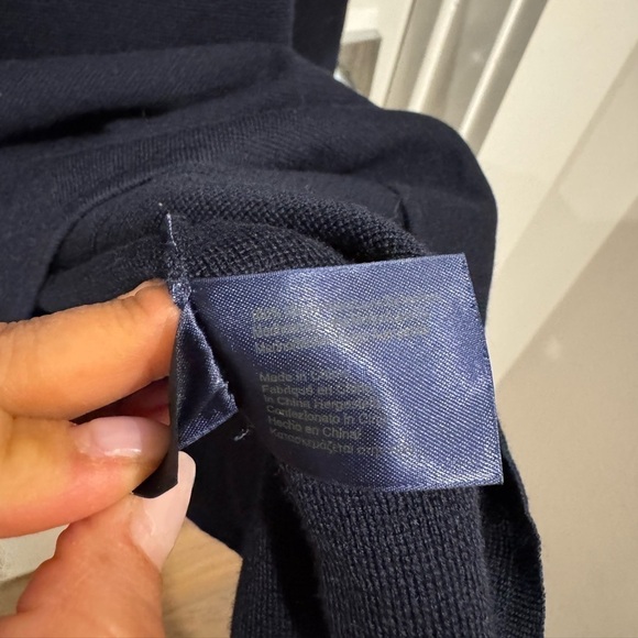 Brooks Brothers Extra Fine Italian sweater Dress L nautical professional preppy - Picture 6 of 8